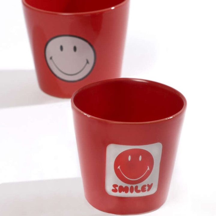 Petit pot Smiley Rouge
