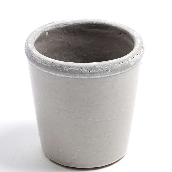 Petit pot bord gris